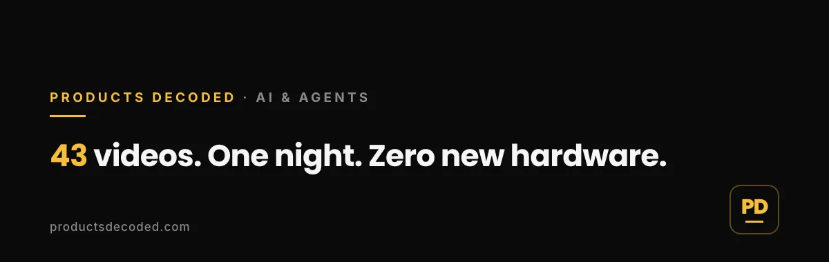 I Rendered a Month of Video in One Night on Machines I Already Owned · Products Decoded