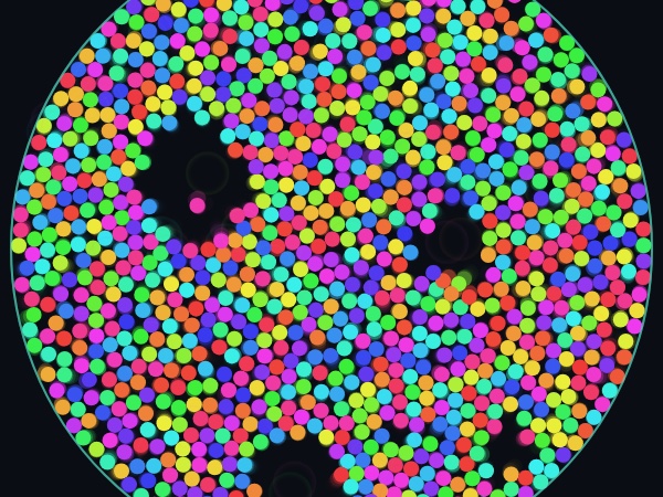 Collision Chamber, a browser experiment